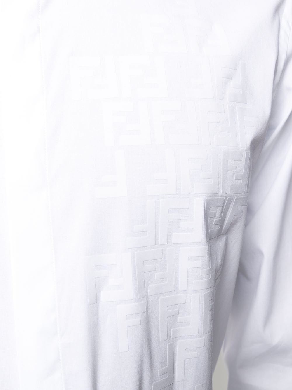 shaded-effect FF motif long-sleeved shirt - 5