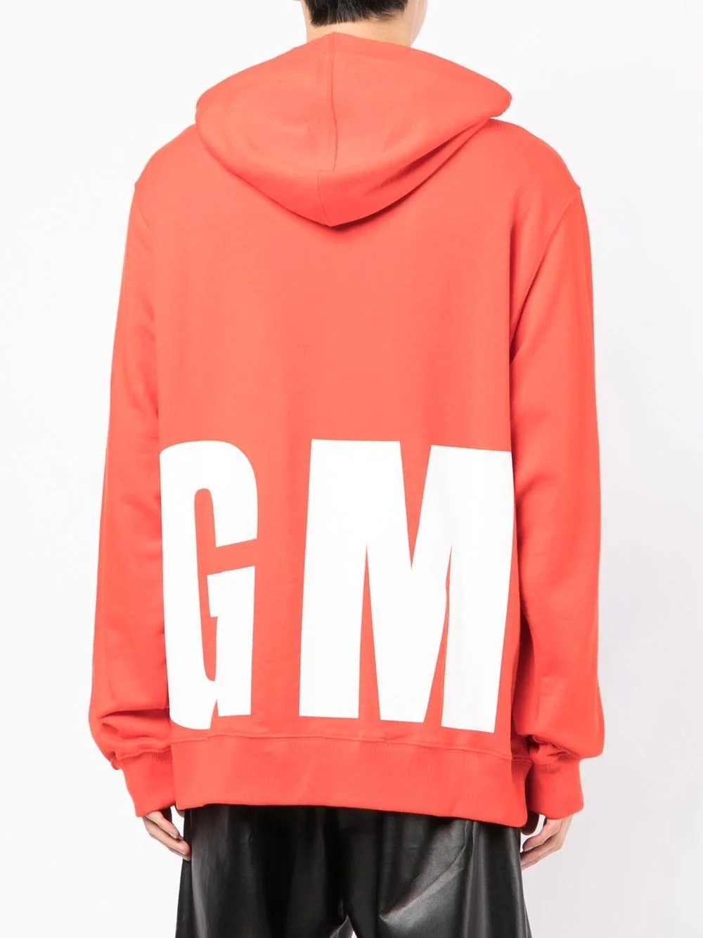 logo print hoodie - 4