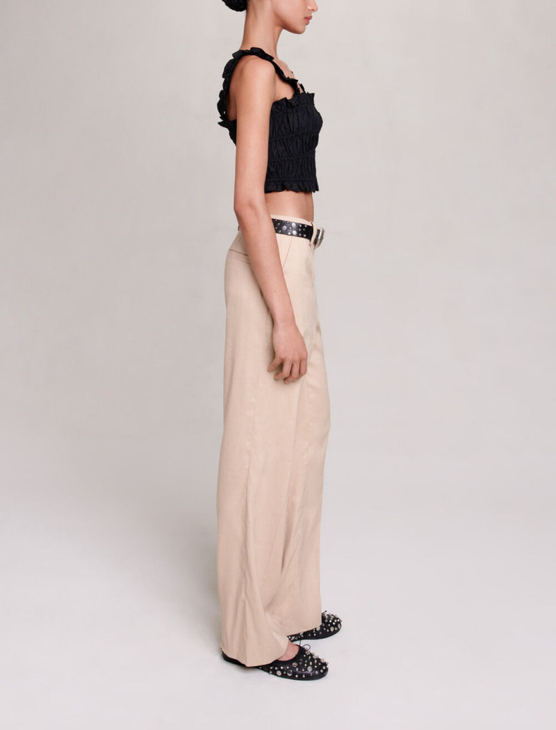 Smocked cropped top 3