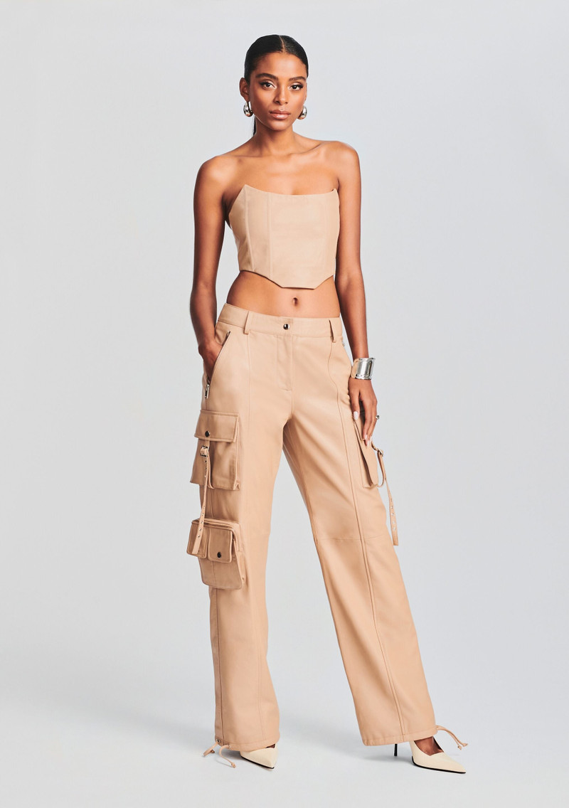 RETROFÊTE HONEY LEATHER PANT outlook