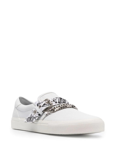 AMIRI bandana chain slip-on sneakers outlook