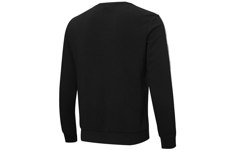 PUMA PUMA Logo Tape Sweatshirt 'Black White' 587028-01 outlook