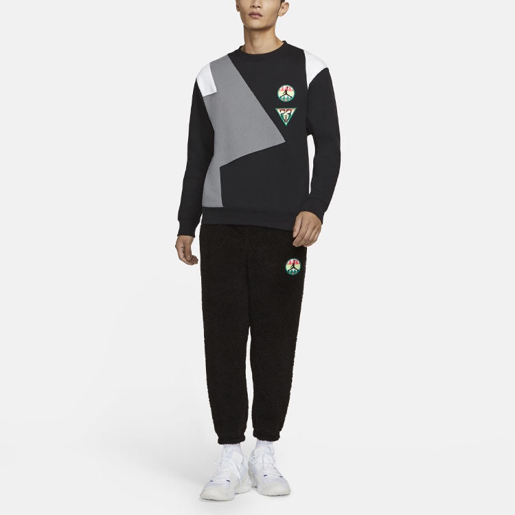 Air Jordan Contrast Warm Basketball Sweater For Men Black CT3567-010 - 3