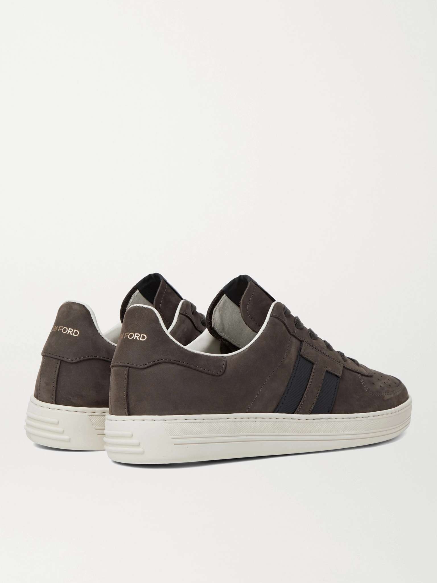 Radcliffe Leather-Trimmed Nubuck Sneakers - 5