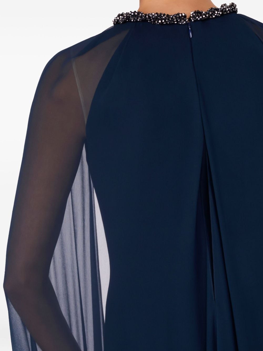 cape-design maxi dress - 4