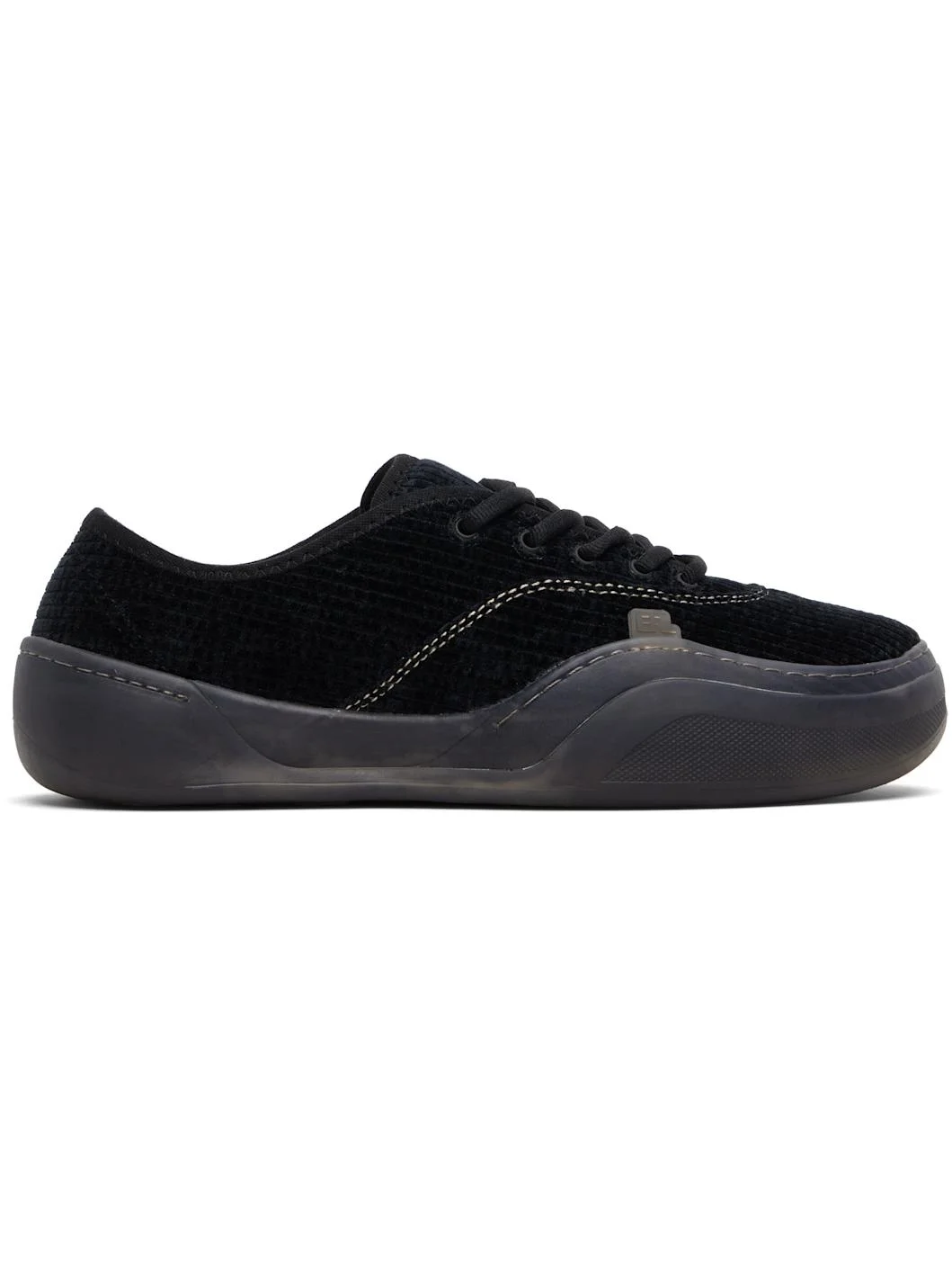 Black Corduroy Coupe Sneakers - 1