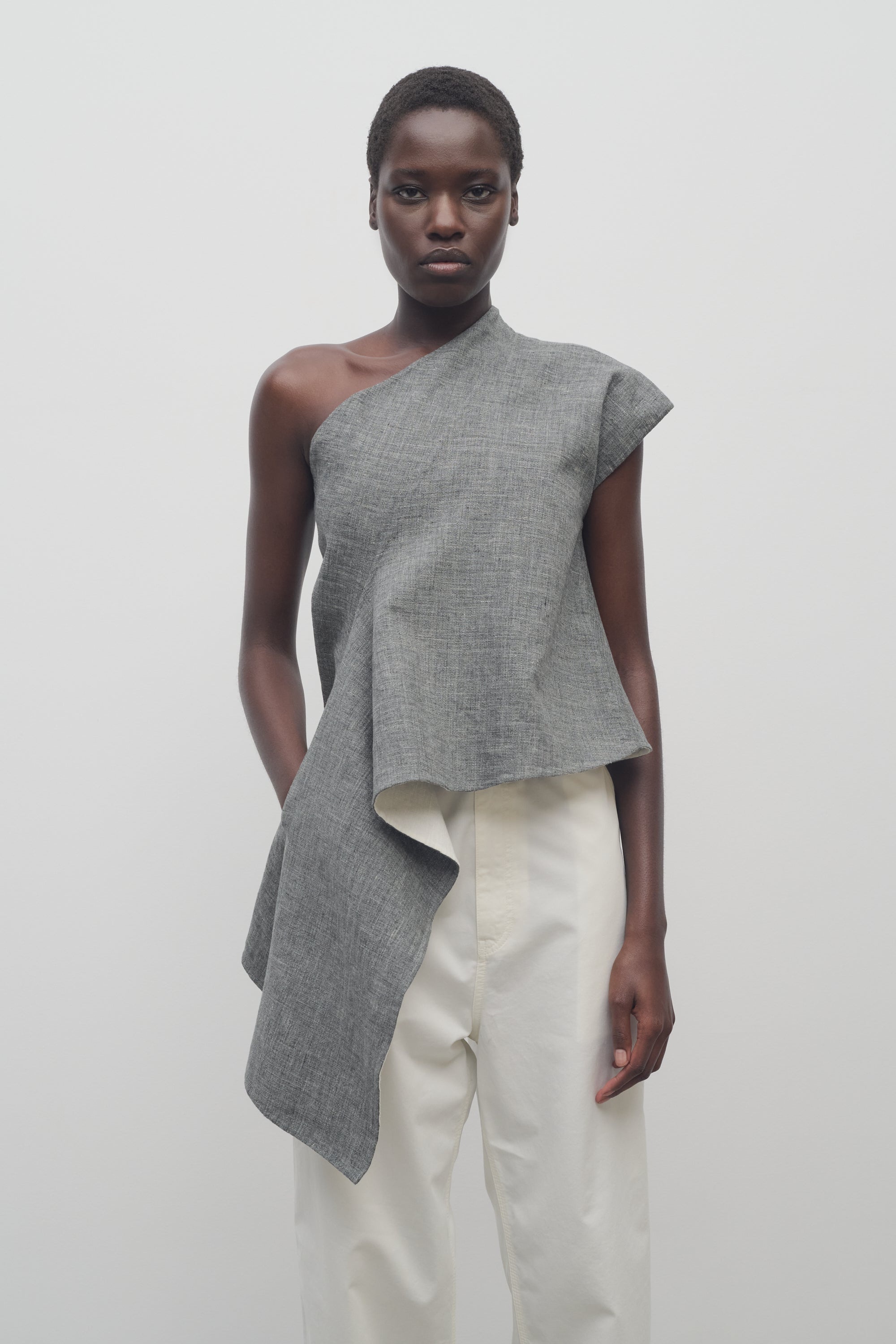 Zena Top in Linen - 3