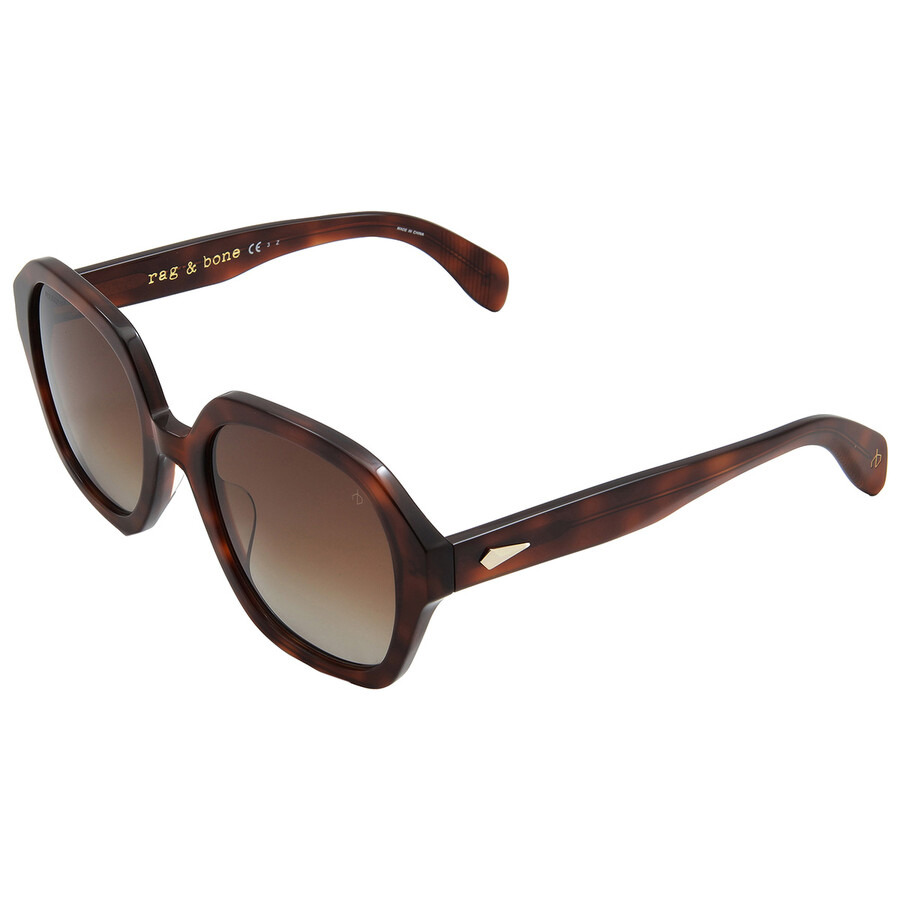 Rag & Bone Brown Gradient Square Ladies Sunglasses RNB1063/S 0086/LA 53 - 4