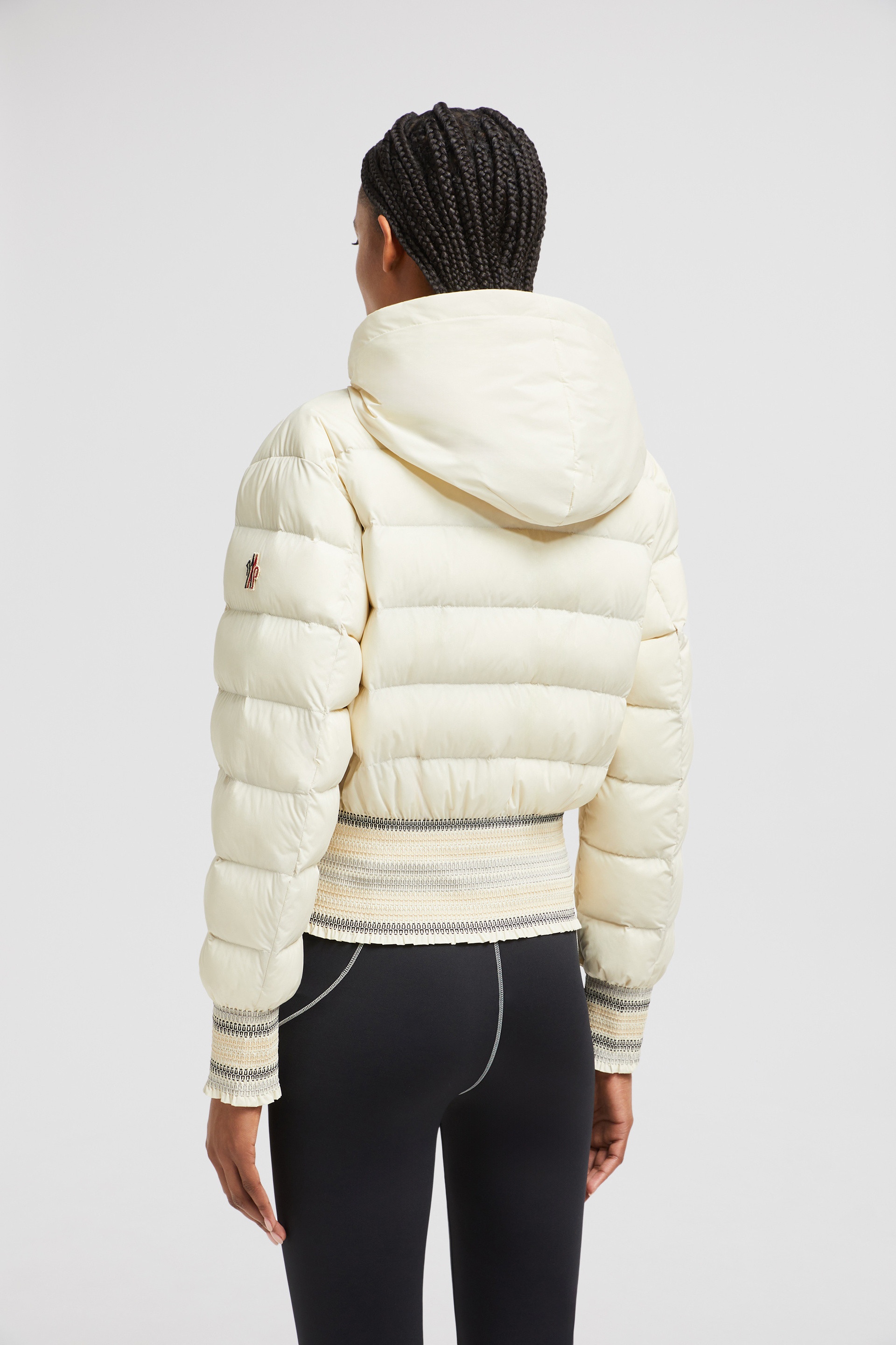 Jeypore Embroidered Hooded Short Down Jacket - 5