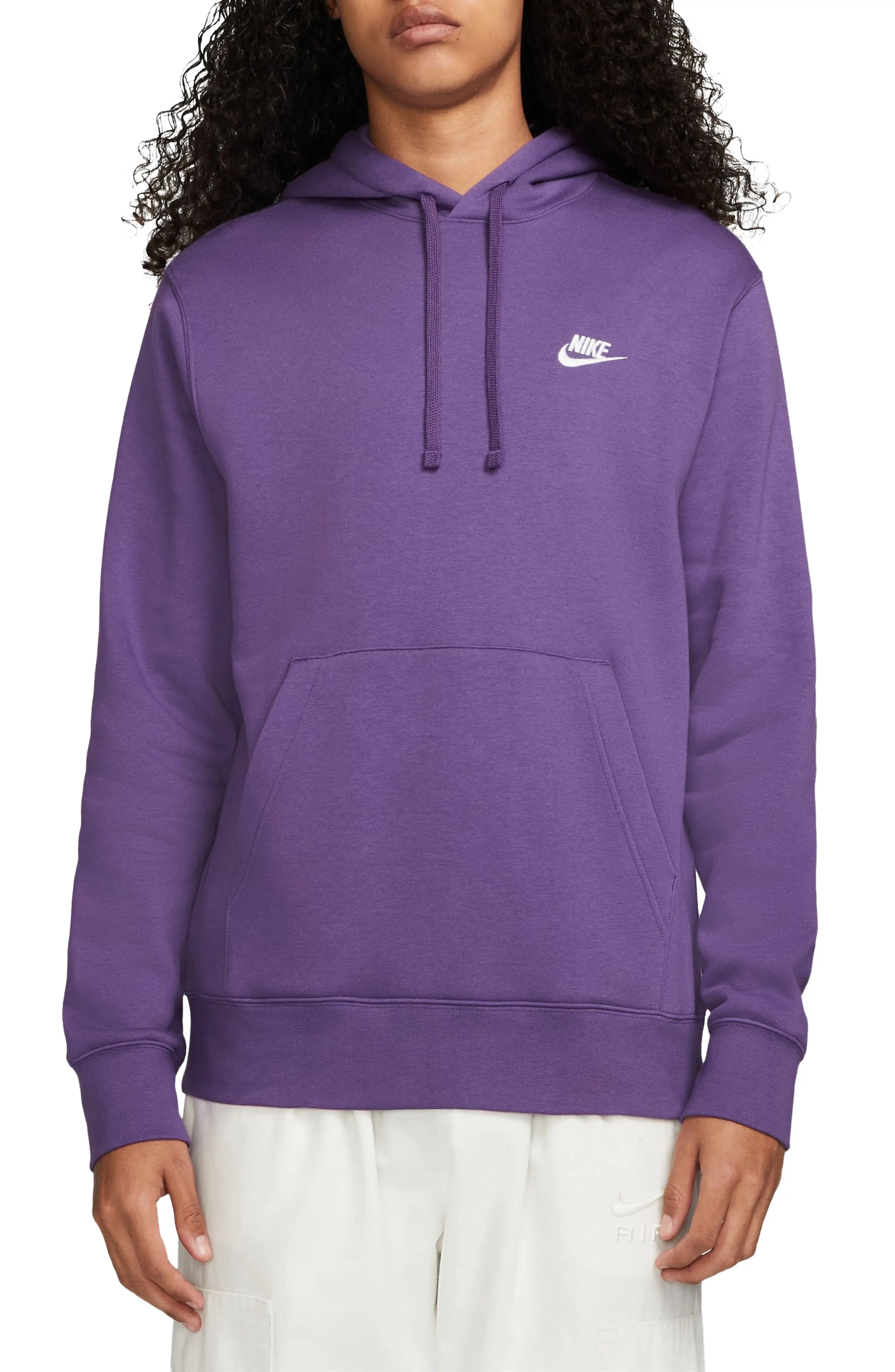 Sportswear Club Hoodie in Purple Cosmos/White - 1