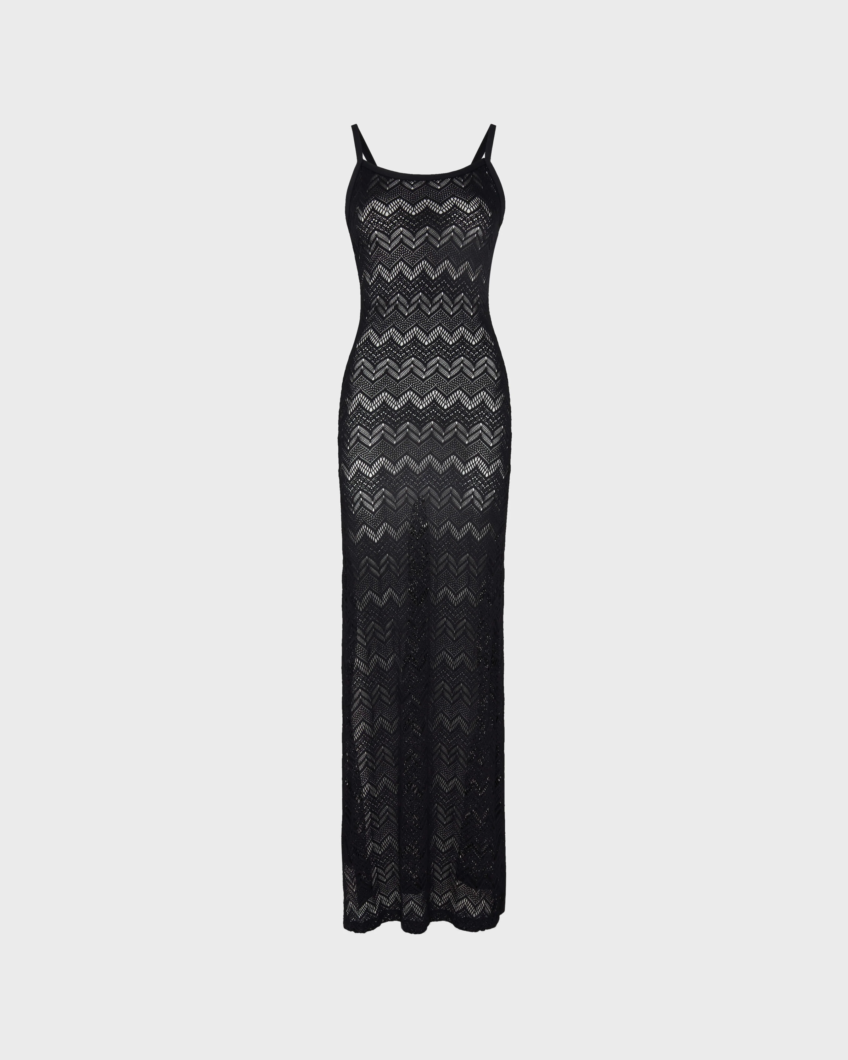 WOMEN LONG MESH DRESS - 1