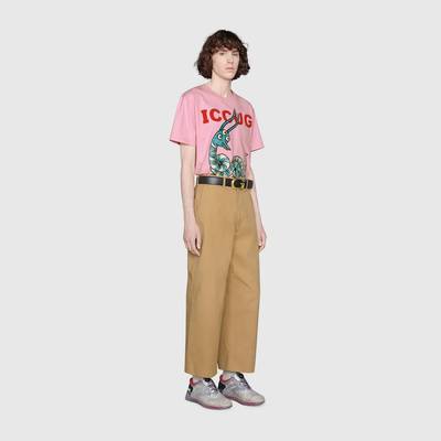 GUCCI Online Exclusive Freya Hartas ICCUG print t-shirt outlook