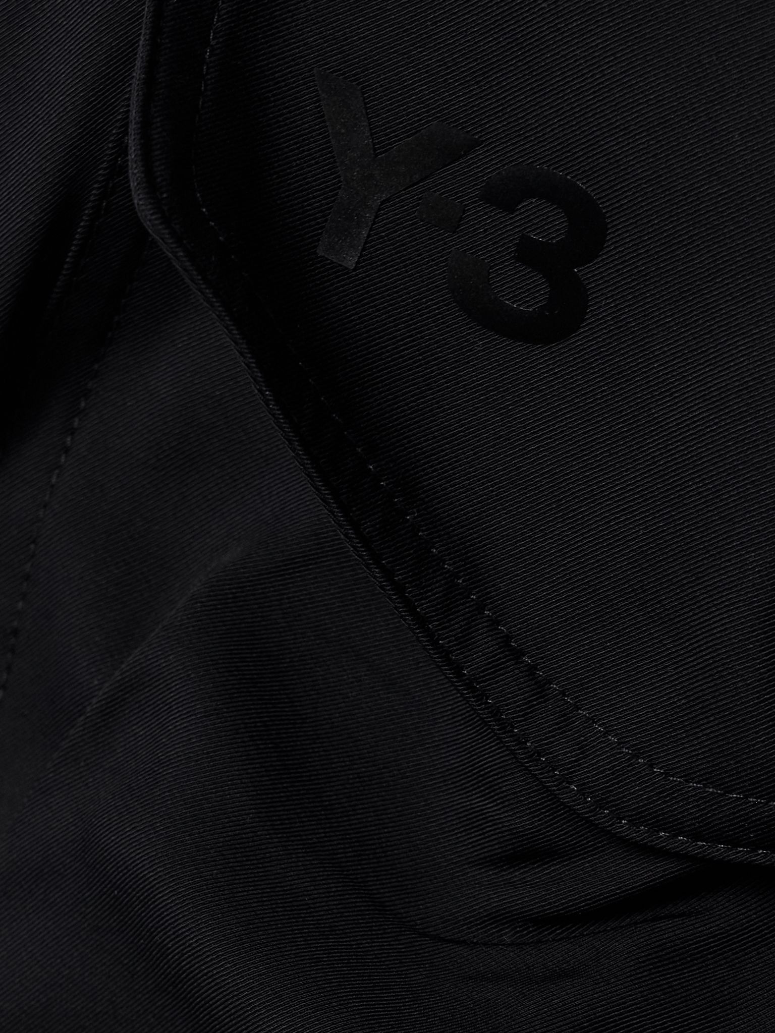 + Y-3 twill wide-leg pants Black - 5