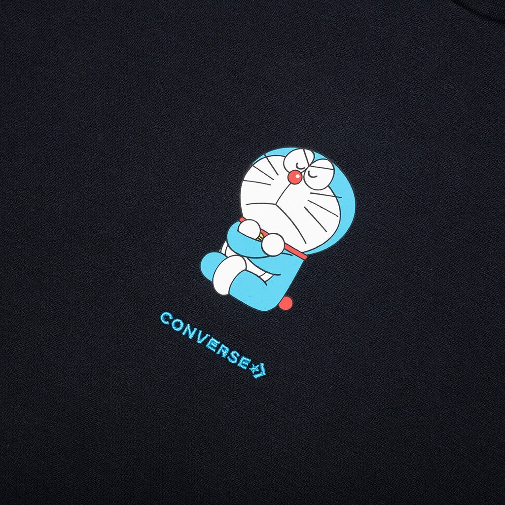 CONVERSE X DORAEMON GRAPHIC HOODIE - CONVERSE BLACK - 3