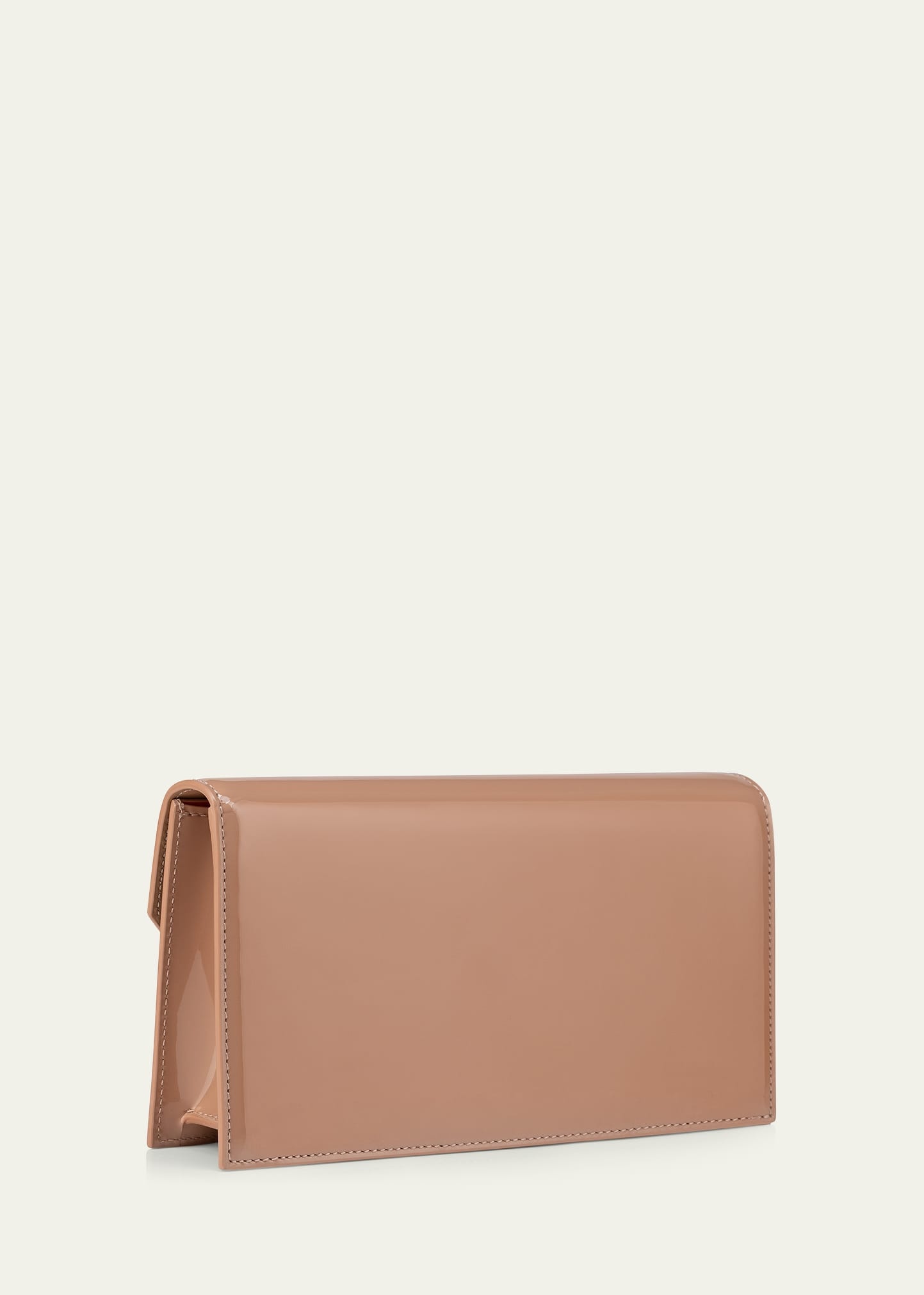 Loubi54 Flap Patent Leather Clutch Bag - 3