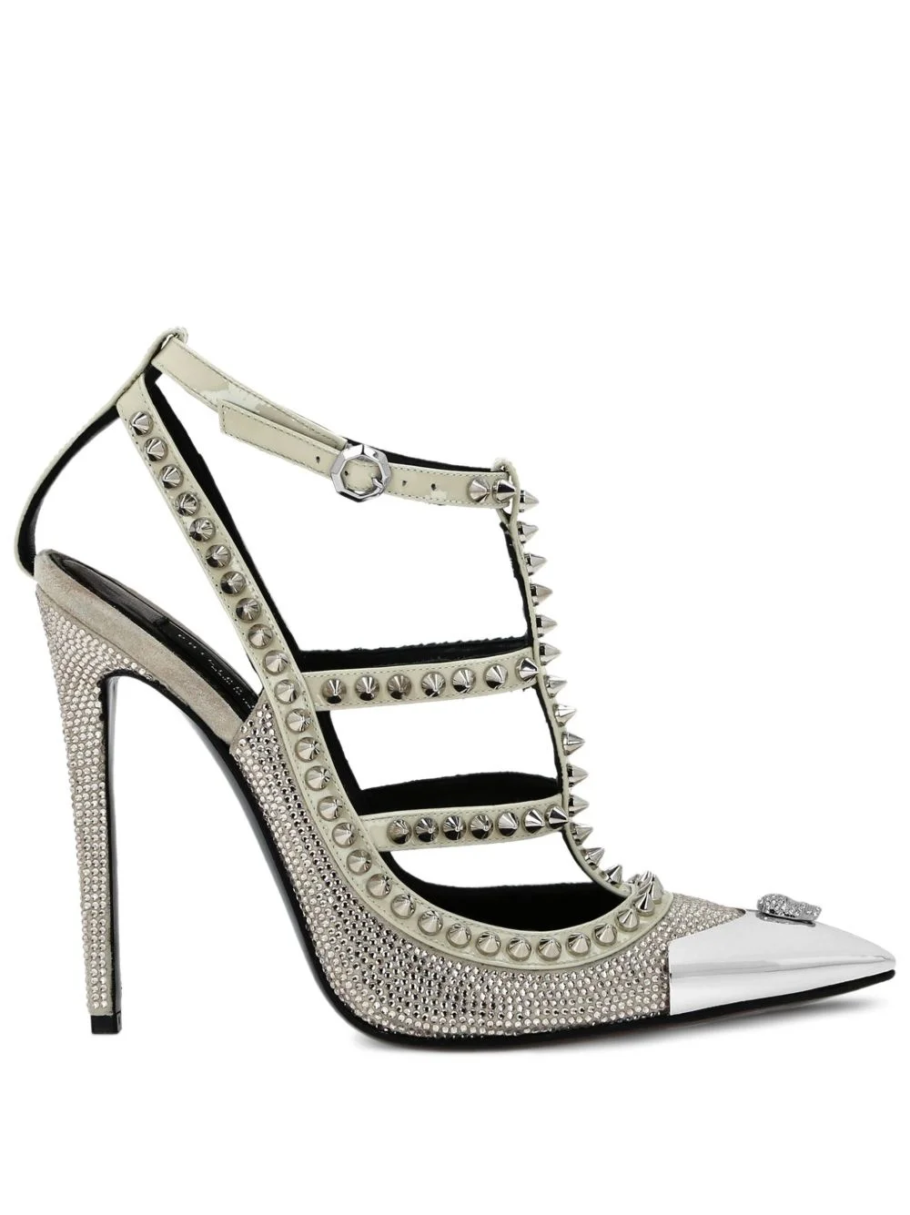 120mm spike-embellished heeled sandals - 1