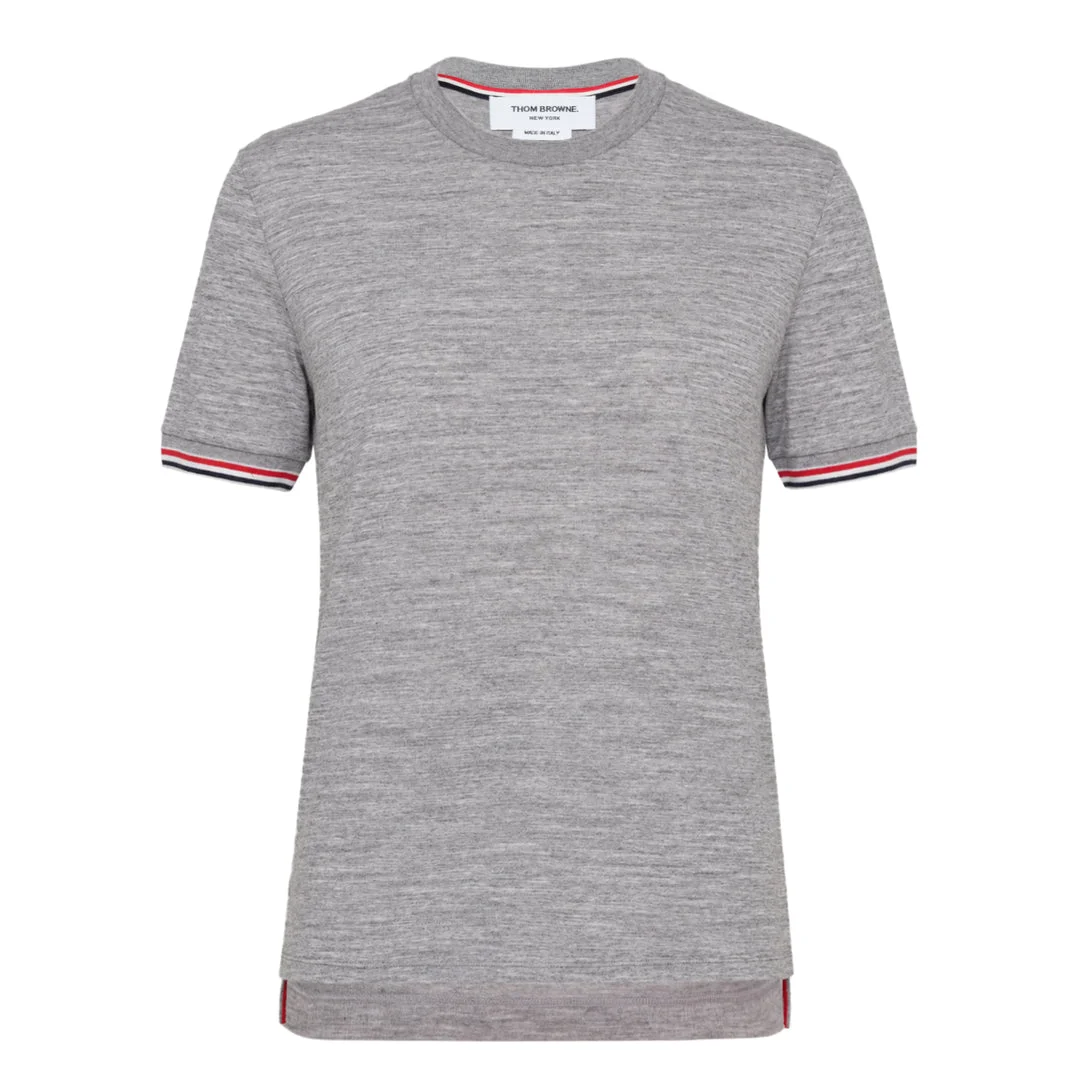 Rib Cuff Tipping Tee - 1
