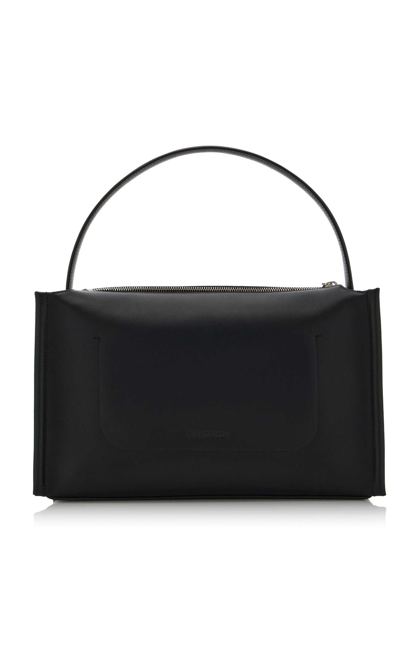 Medium Leather Loafer Bag black - 6