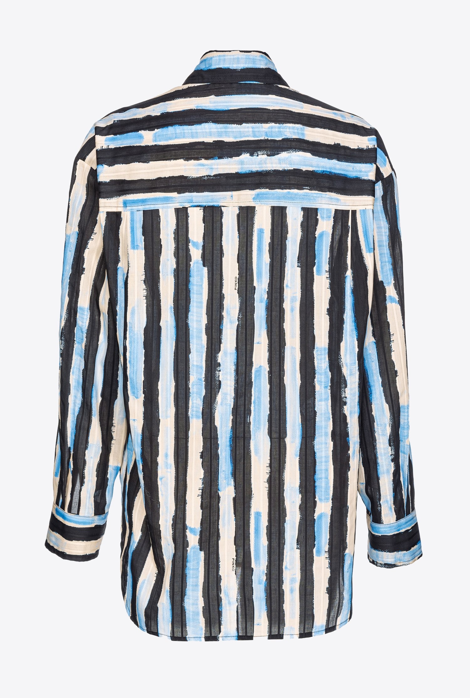 SHIRT WITH PAINT-STRIPE PRINT - 7