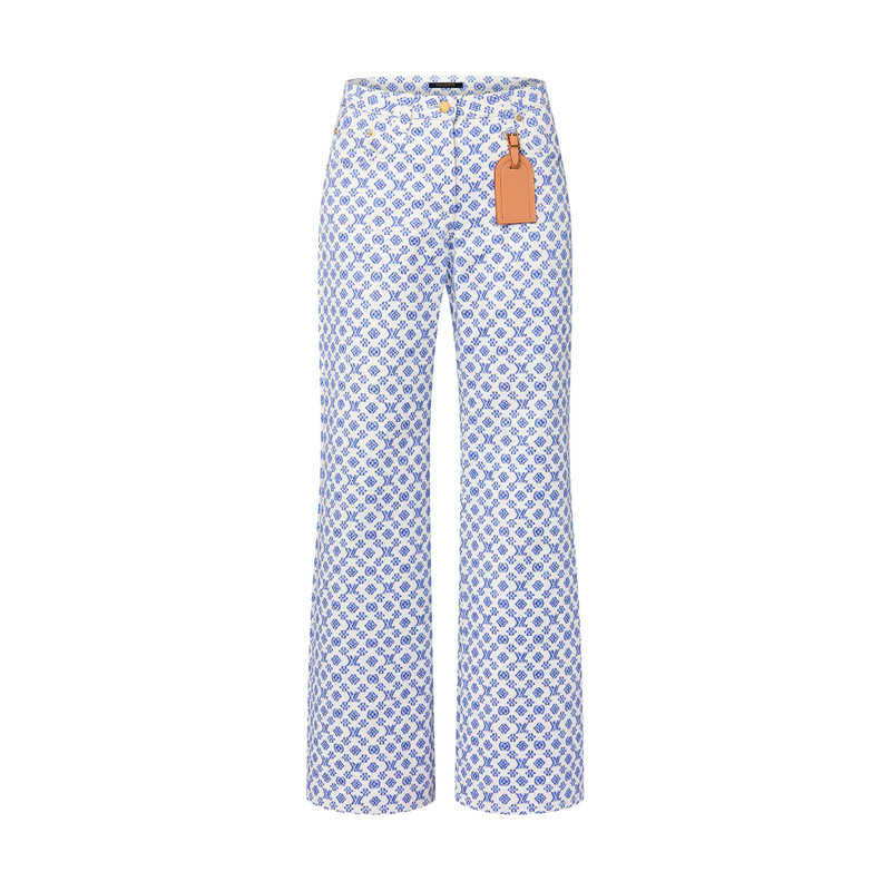 Blurry Monogram Boot-Cut Jeans 1
