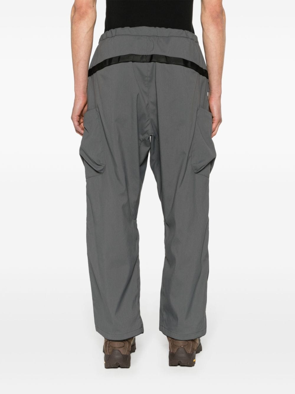 low-rise cargo trousers - 4