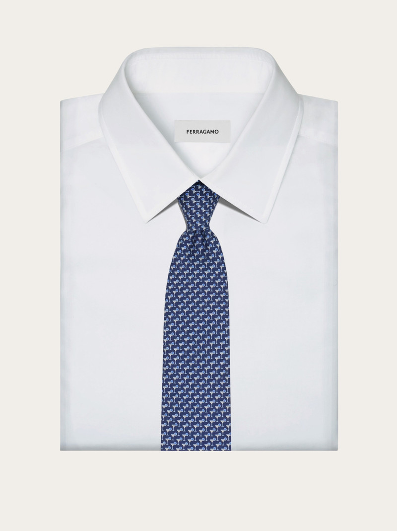 Margarita print silk tie 4