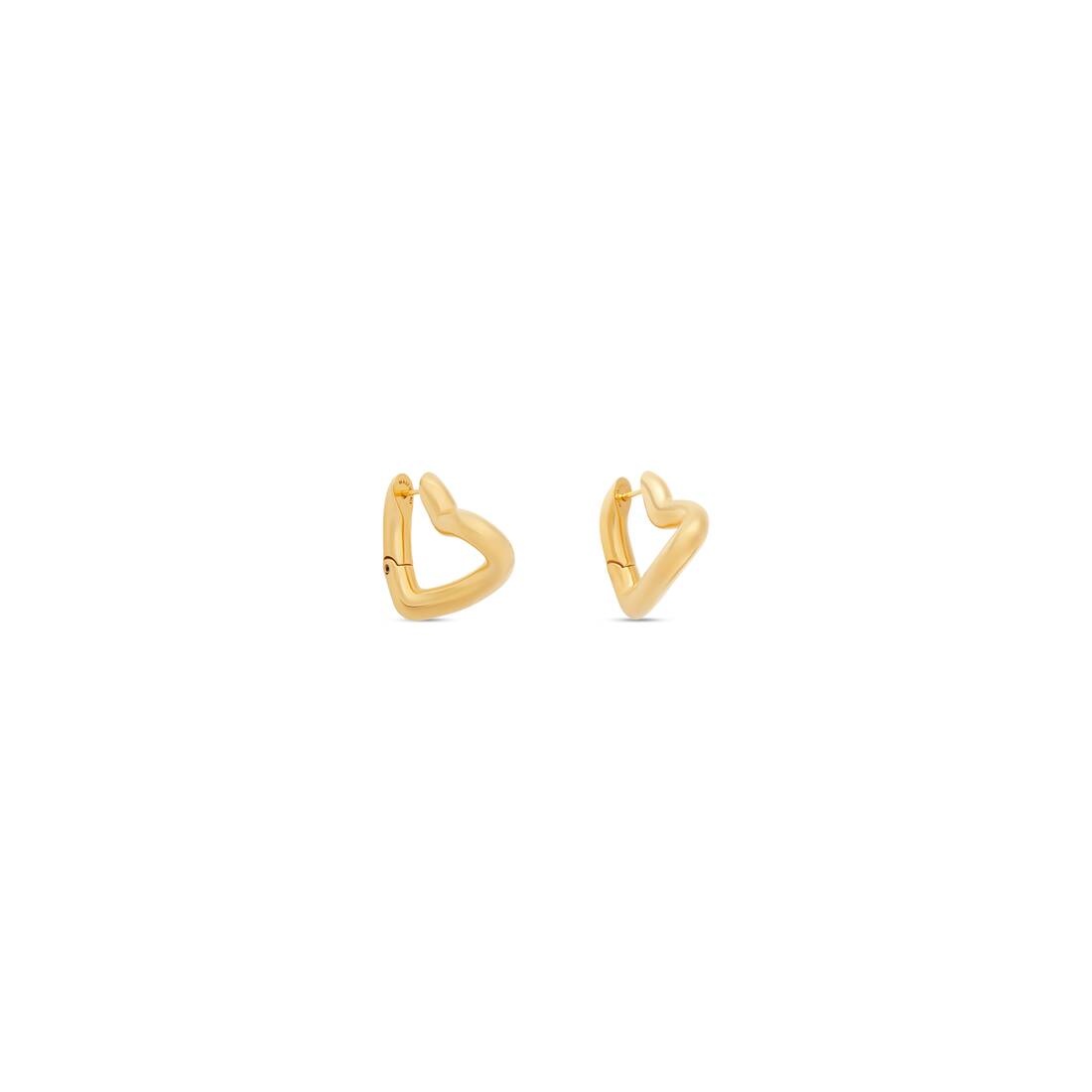 Women's Loop Heart Xs Earrings  in Gold - 2