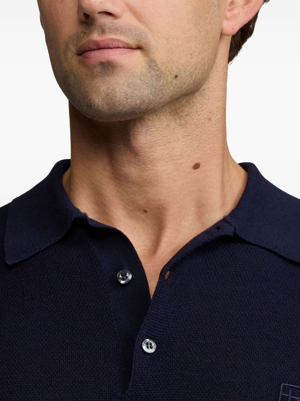 fine-knit polo shirt - 6