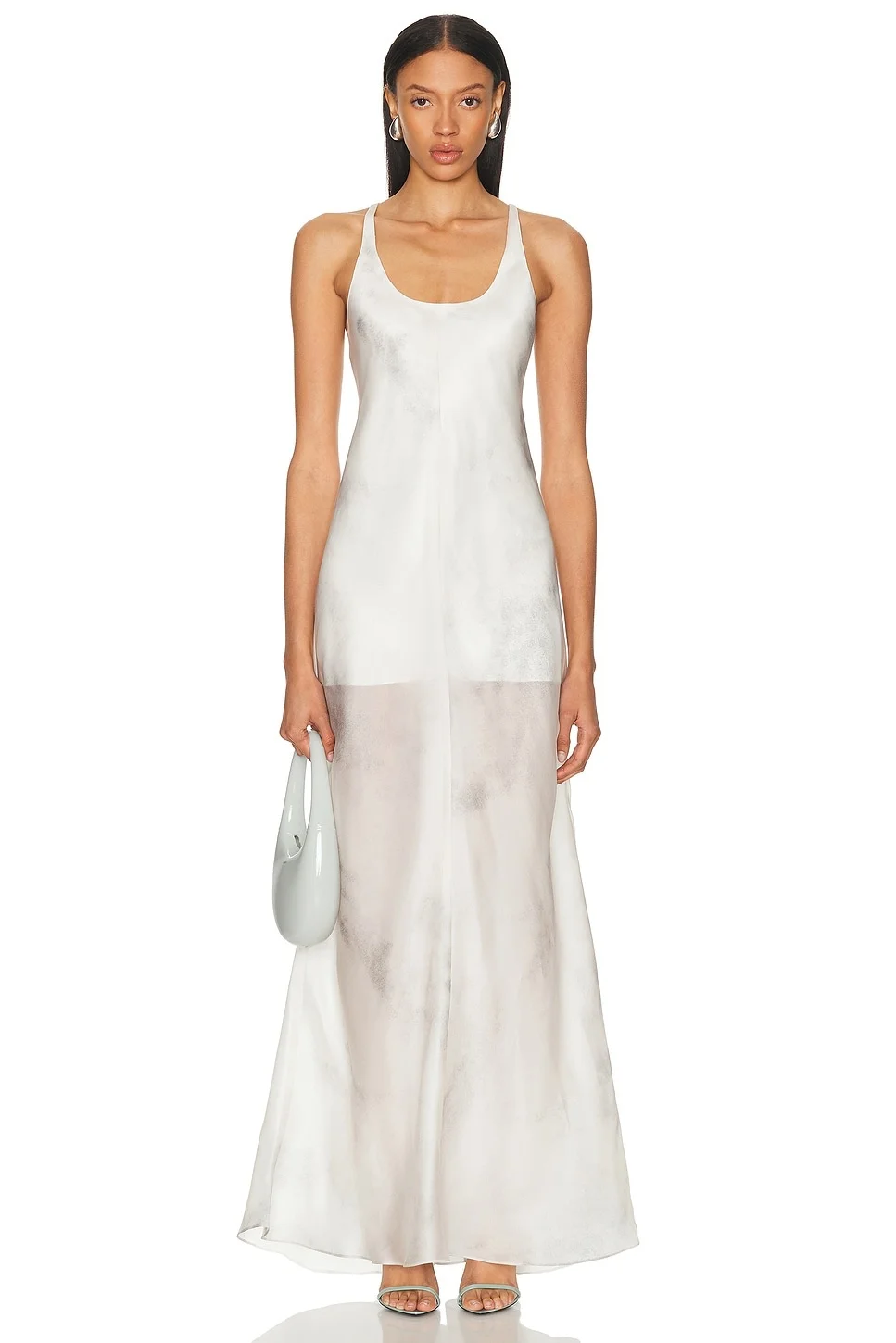 Ash Silk Bias Slip Dress - 1