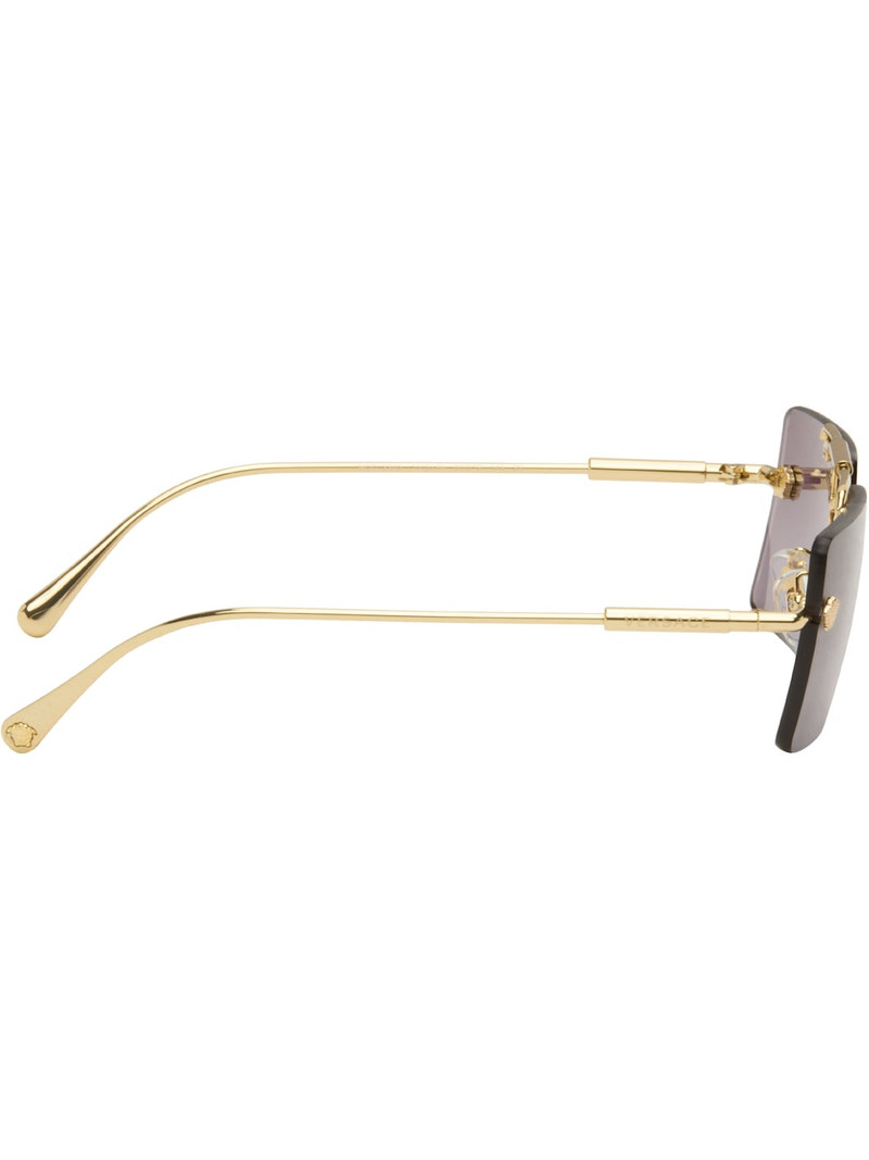 VERSACE Gold Rimless Sunglasses outlook