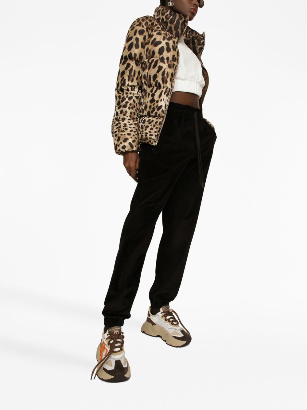 leopard-print padded jacket - 3