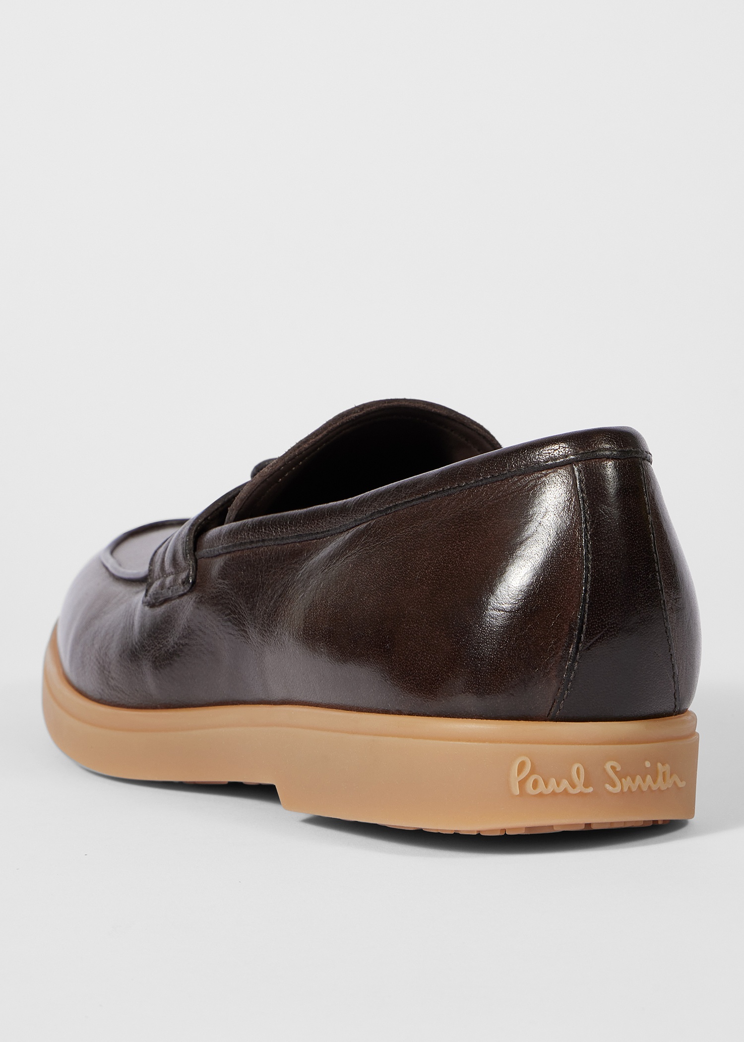 Dark Brown Leather 'Montalcini' Loafers - 4