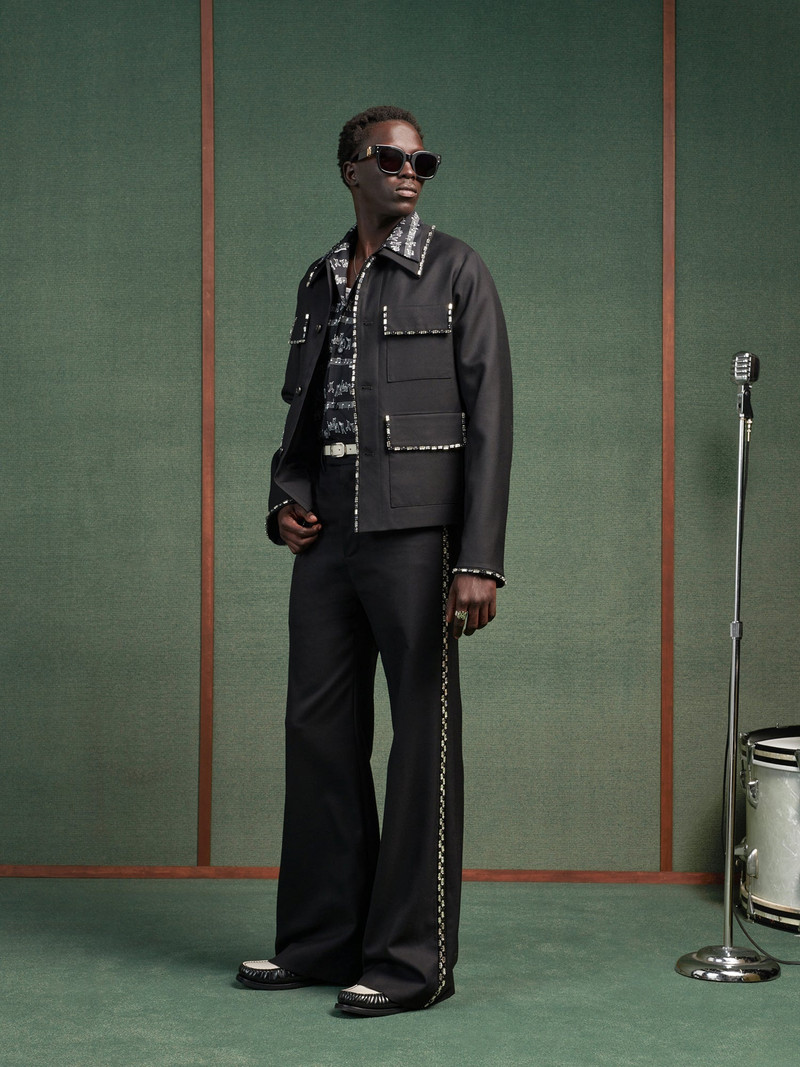 AMIRI CRYSTAL TRIM 4 POCKET BLOUSON outlook