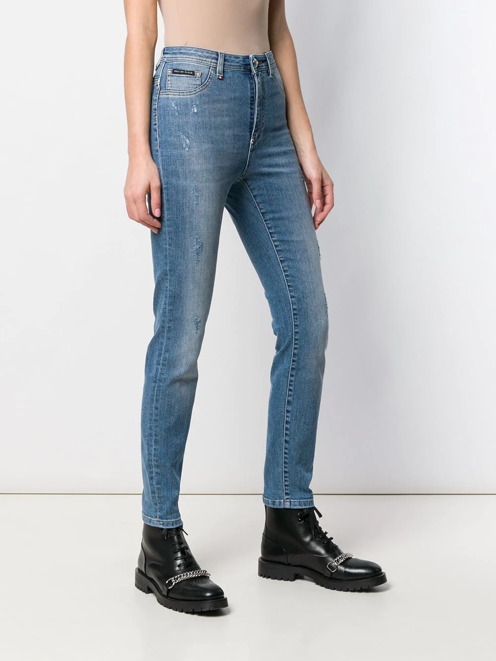 high-waisted skinny jeans - 3