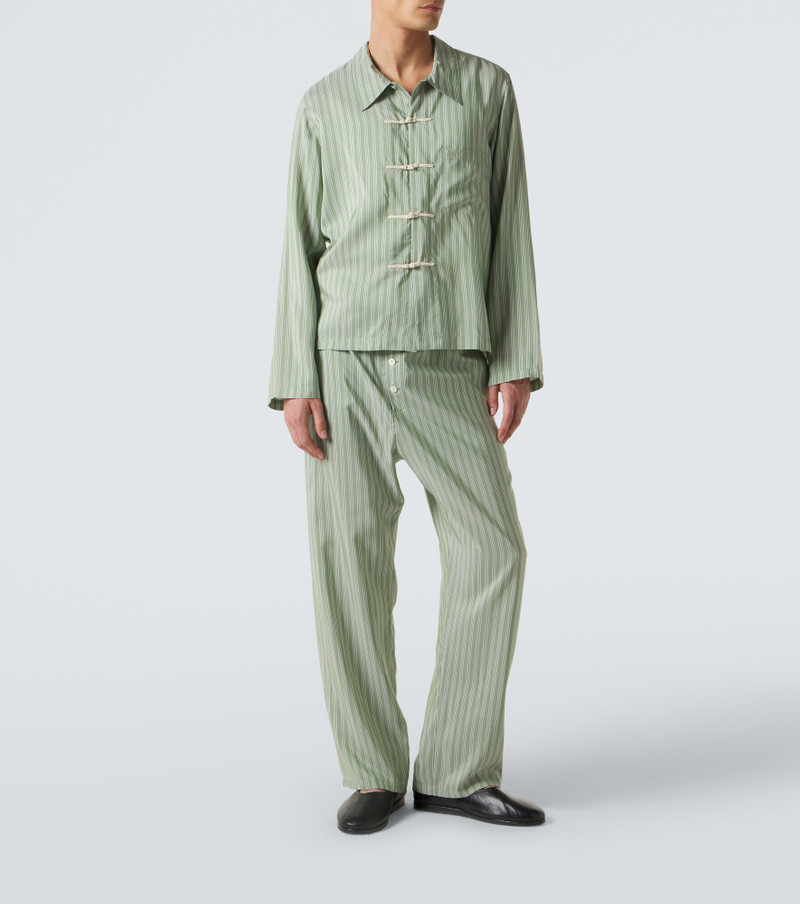 BODE Sylvan striped silk shirt outlook