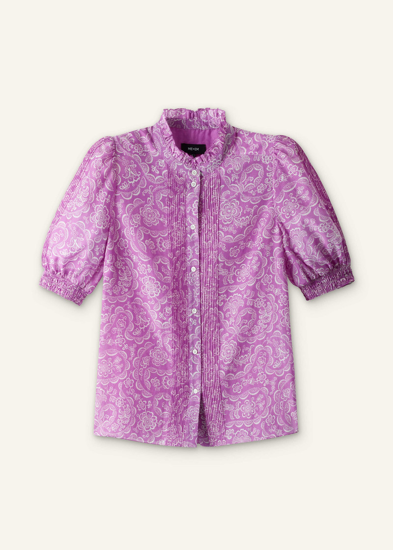 Short Sleeve Blouse - 1