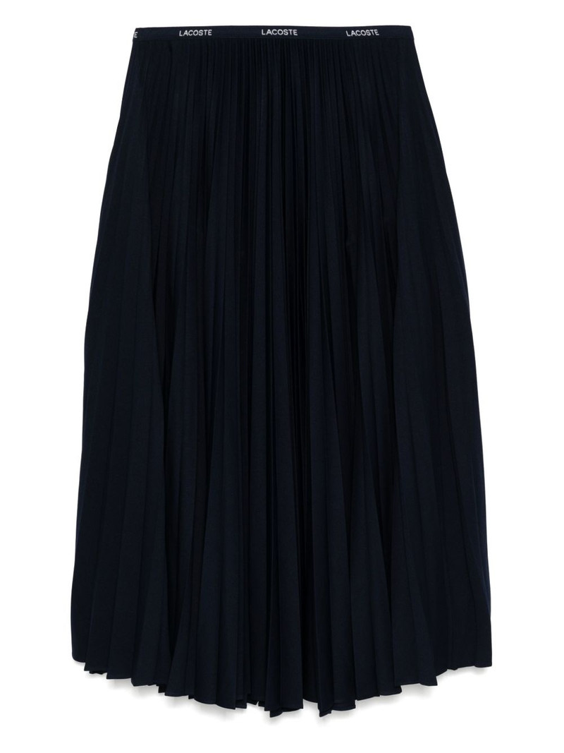long pleated elasticated waist skirt 1
