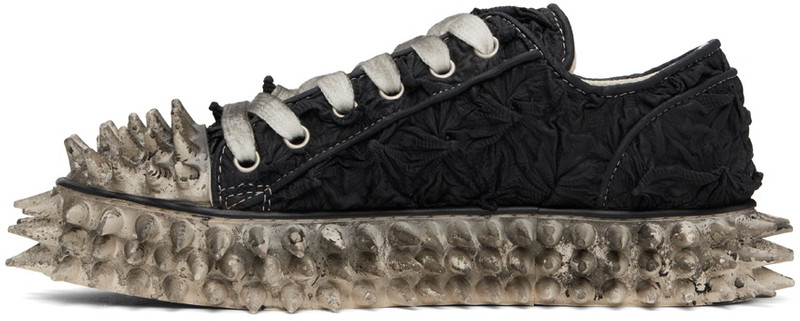 Black Porcupine Lace Up Sneakers 3