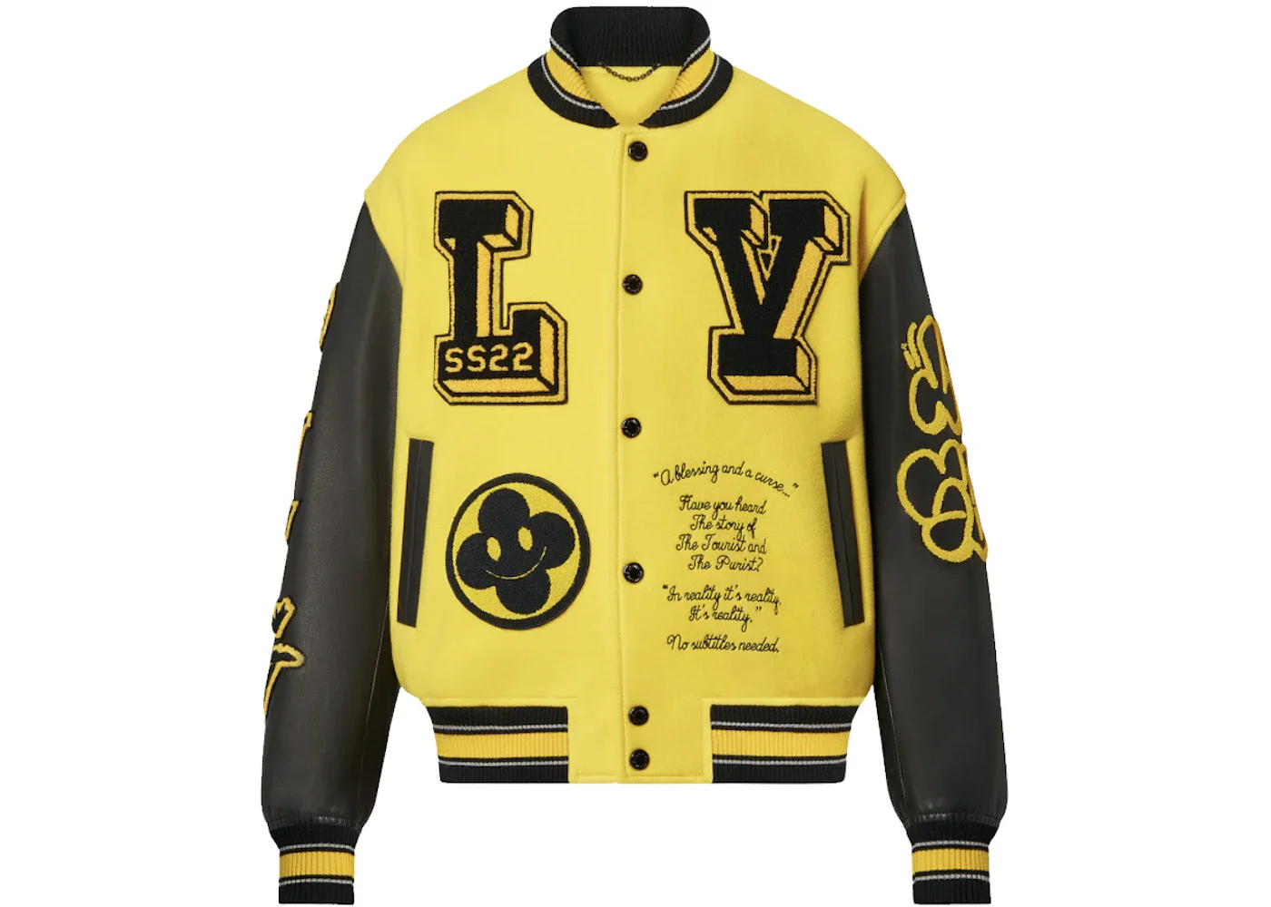 Louis Vuitton Leather Embroidered Varsity Black - 1