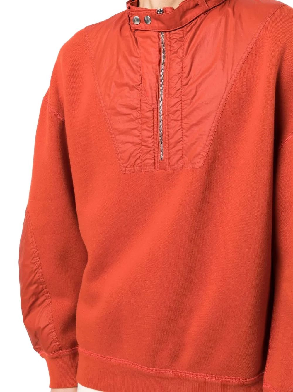 half-zip panelled sweatshirt - 5