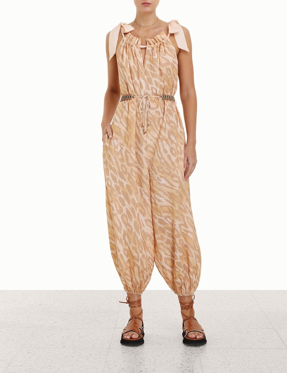 VIOLET TIE JUMPSUIT - 2