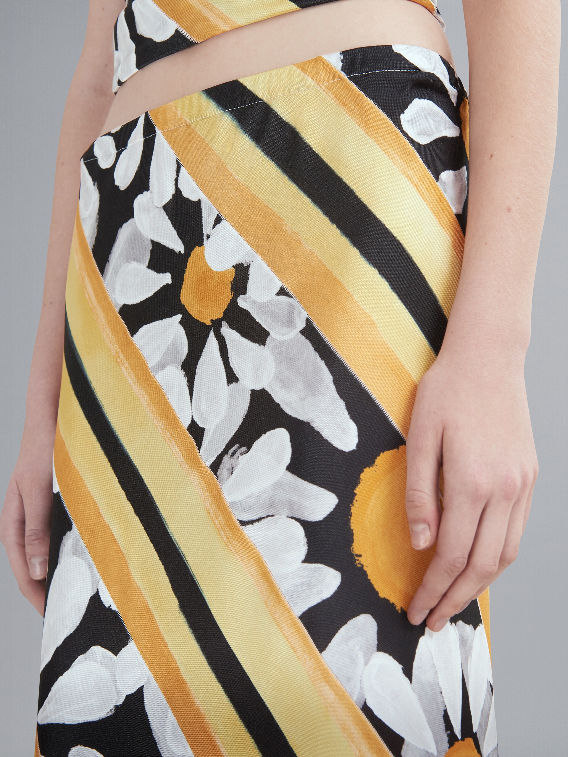 EUPHORIA PRINT VISCOSE JERSEY PENCIL SKIRT - 4