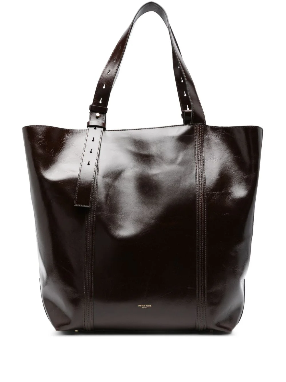 leather tote bag - 1