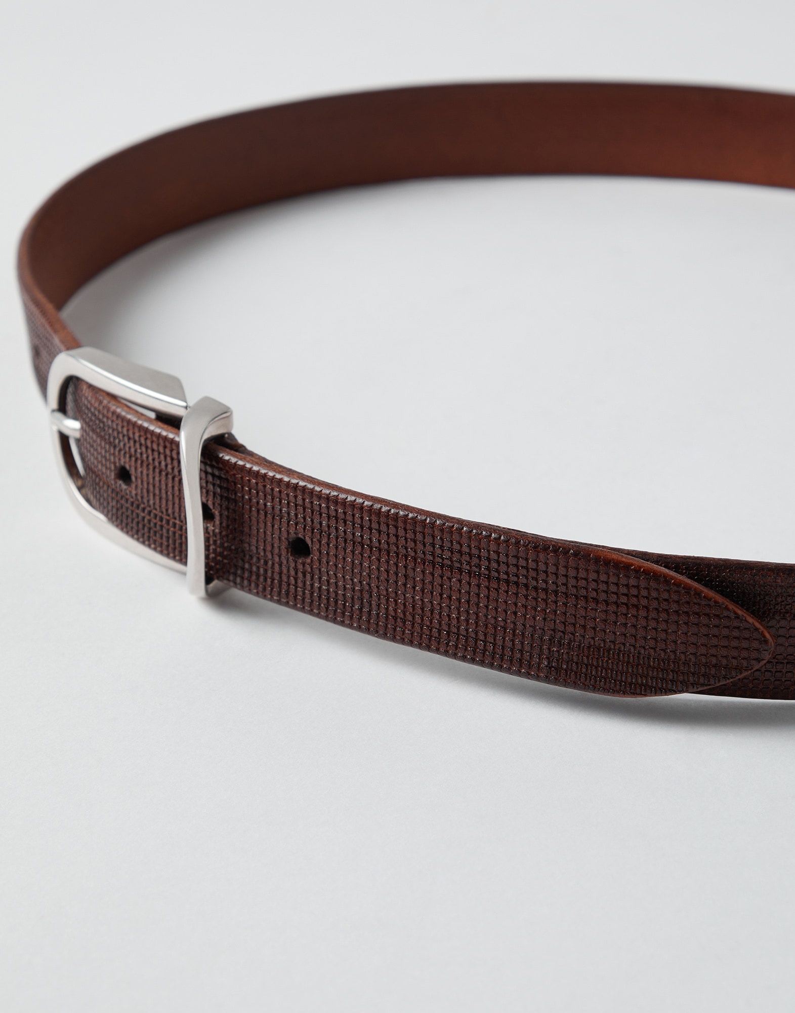 Embossed leather belt - 2