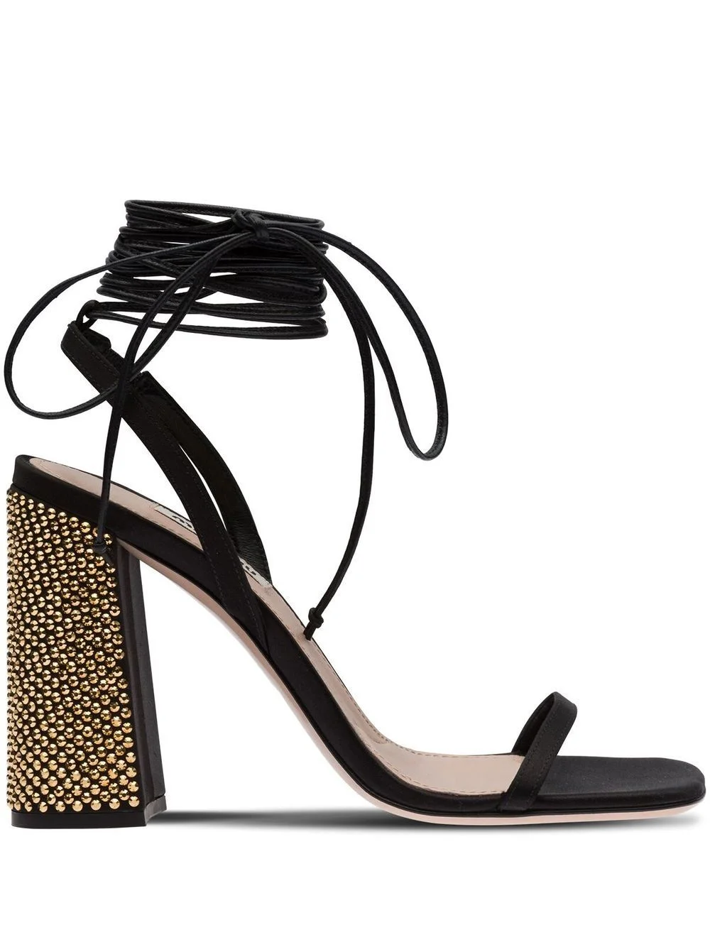 100mm ankle tie-fastening sandals - 1