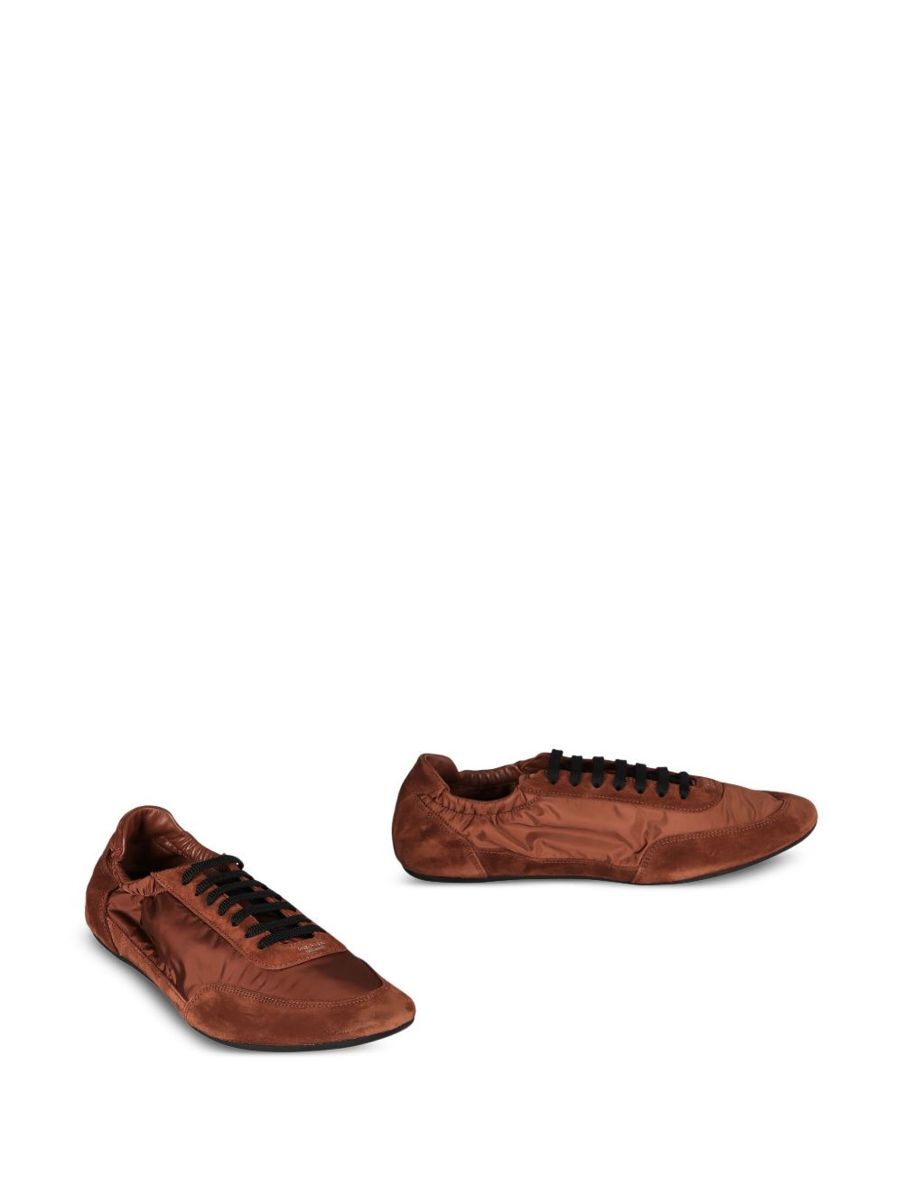 Collapse suede-panelling sneakers - 2