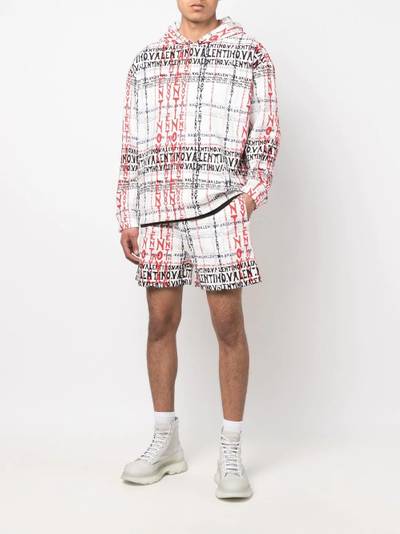 Valentino all-over logo-print track shorts outlook