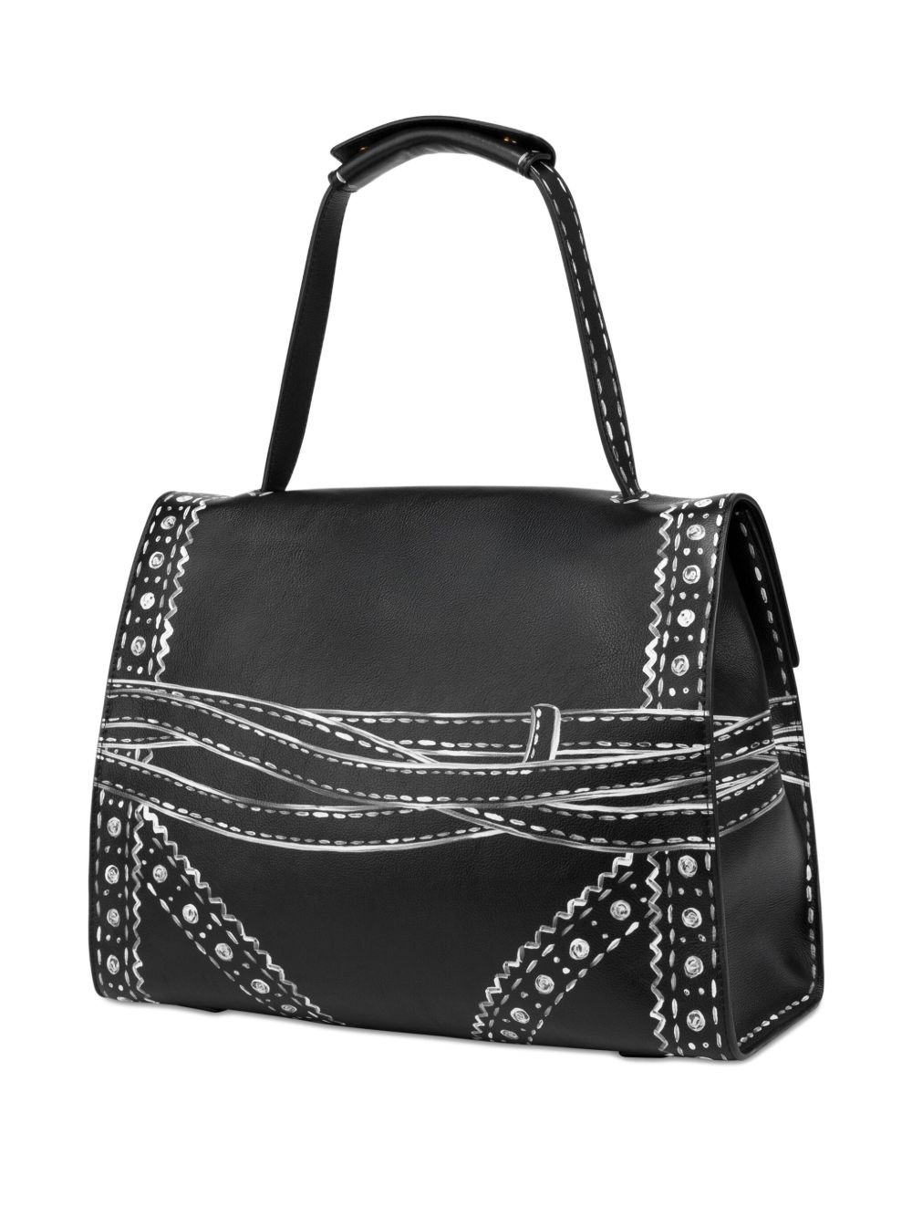 chalk-print shoulder bag - 2
