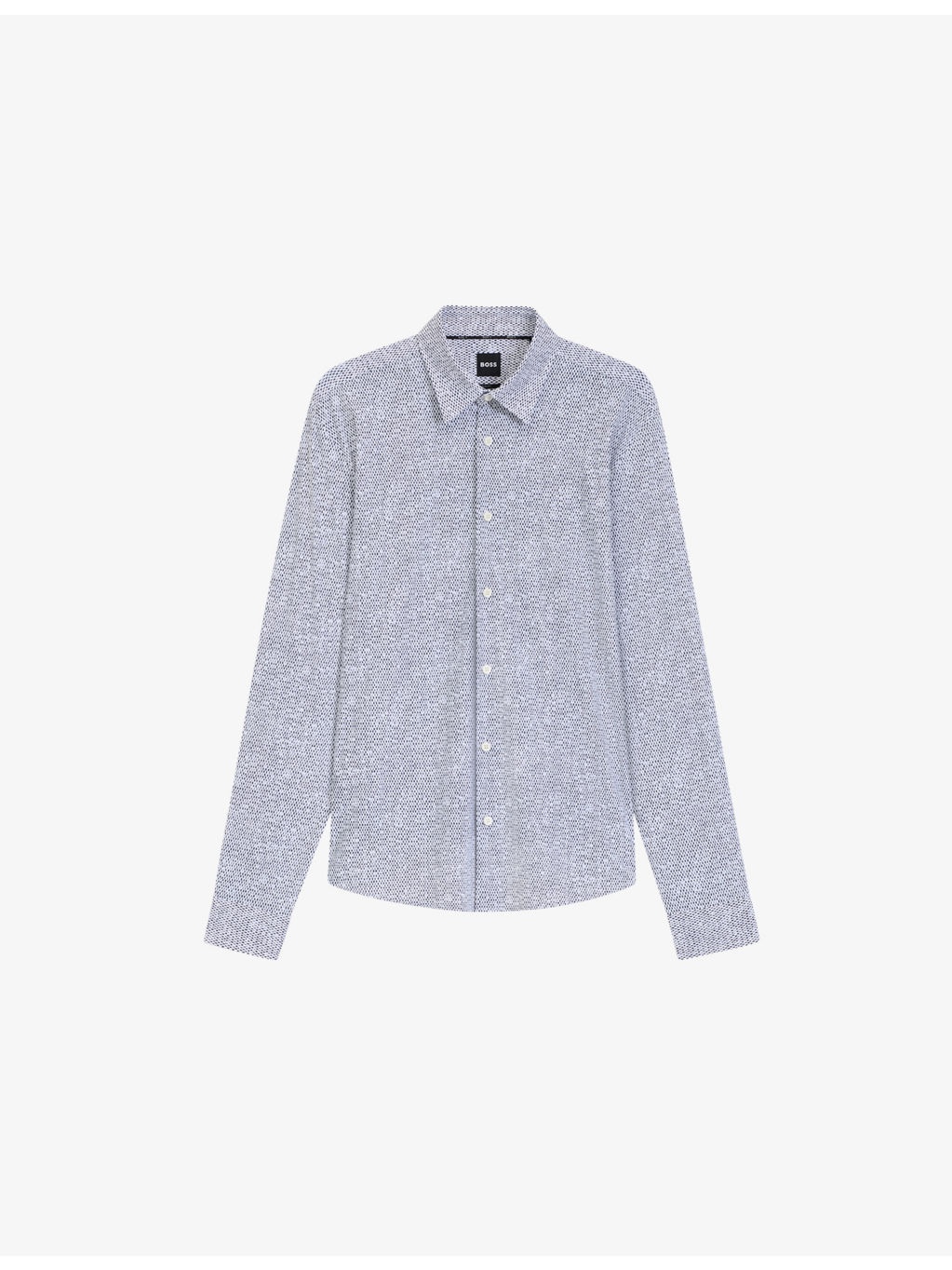 Graphic-Print Regular-Fit Stretch-Woven Shirt - 1