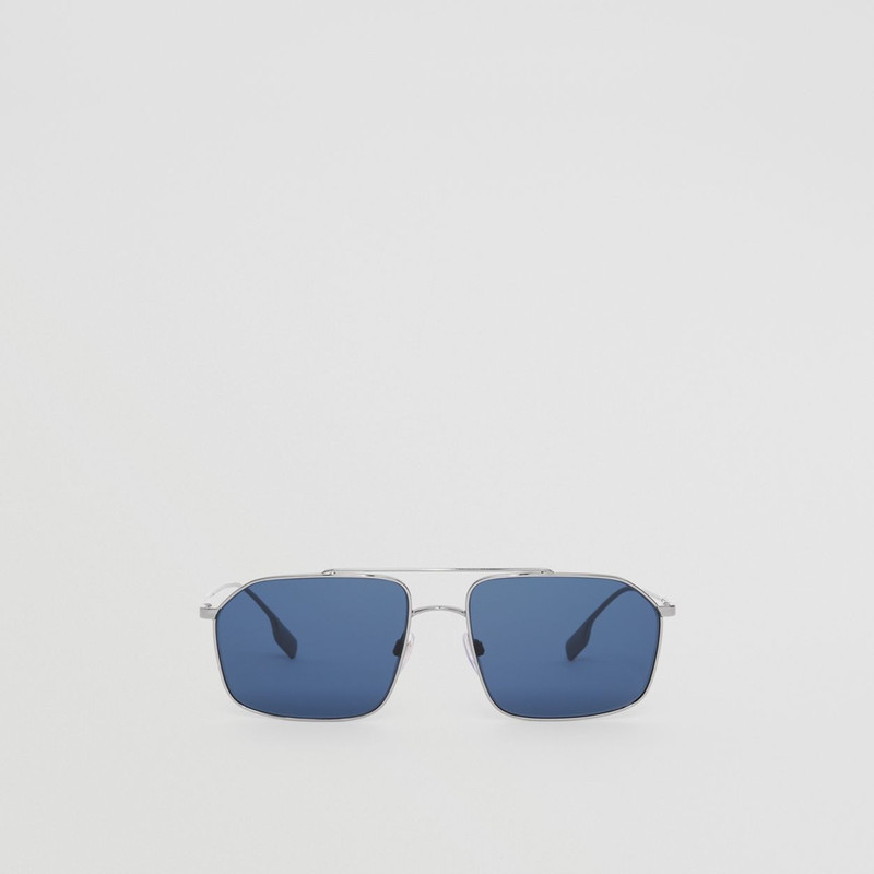 Icon Stripe Detail Navigator Sunglasses 1
